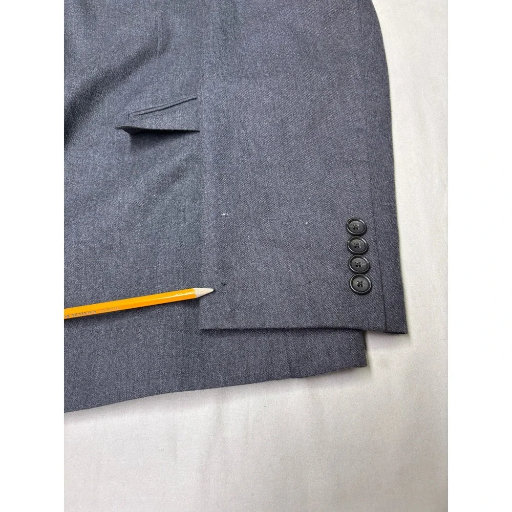 J.Crew Ludlow Slim Suit Mens 46R W38 L30 Moon British Cloth Charcoal Grey Wool